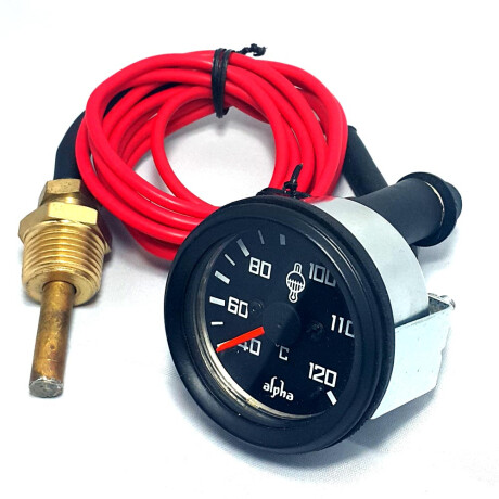 INSTRUMENTO RELOJ MEDIDOR - TEMPERATURA AGUA 52MM MECANICO CABLE 1.80 MTS ALPHA INSTRUMENTO RELOJ MEDIDOR - TEMPERATURA AGUA 52MM MECANICO CABLE 1.80 MTS ALPHA