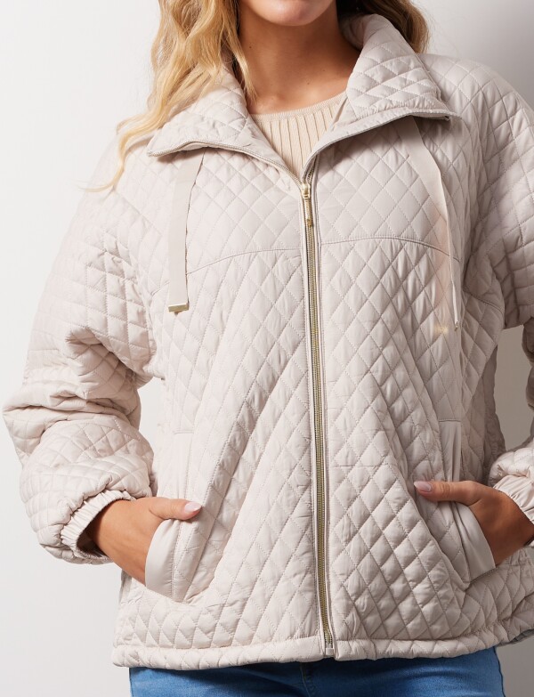 Campera Capitoneada BEIGE CLARO