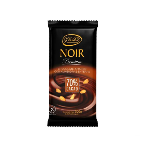 TABLETA CHOCOLATE HAAS NOIR 70% 100G ALMENDRAS TABLETA CHOCOLATE HAAS NOIR 70% 100G ALMENDRAS
