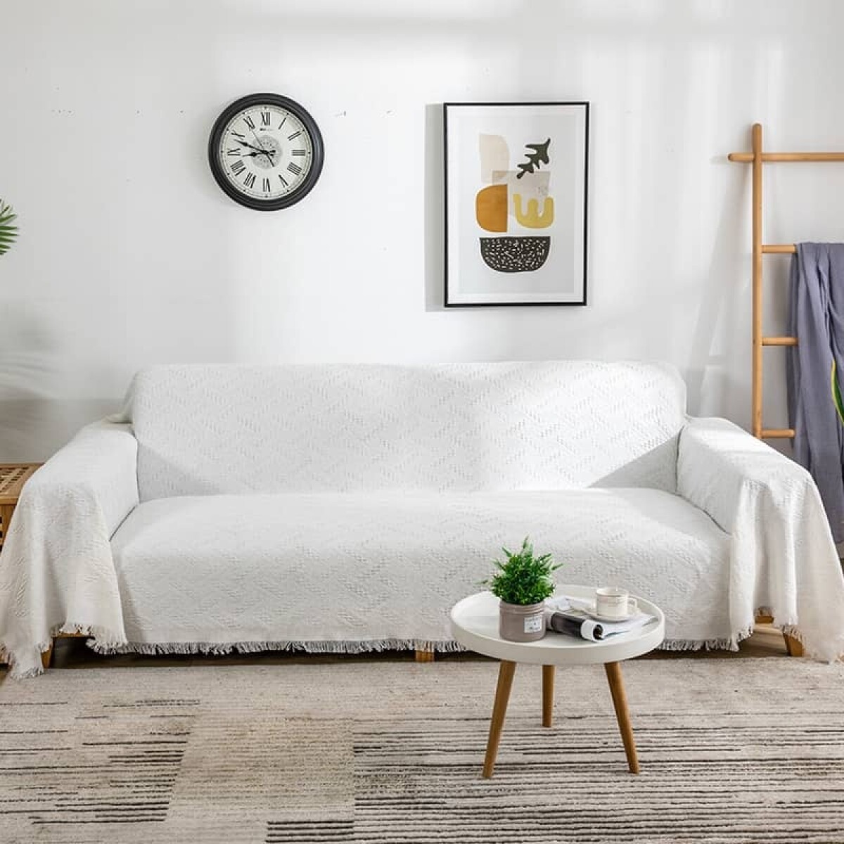 Manta para Sillon y Cama 130x180 cm - blanco 