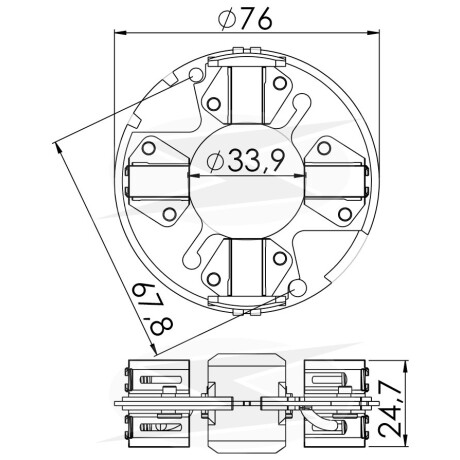 PORTA CARBONES RENAULT AUDI VW VOLVO SIST.VALEO 7x11x13,8mm UNIFAP PORTA CARBONES RENAULT AUDI VW VOLVO SIST.VALEO 7x11x13,8mm UNIFAP