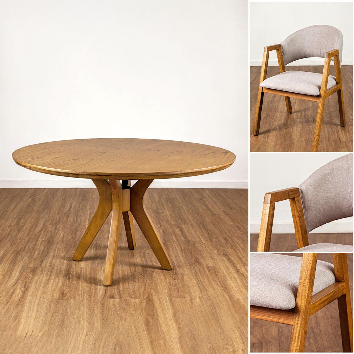 (CD) JGO COMEDOR NEW TIMBA/SE/6 - CREMA 305540 