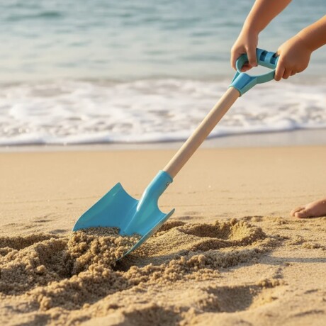 Pala De Playa 913045 Mango De Madera Varios Colores 60Cm Ub 001