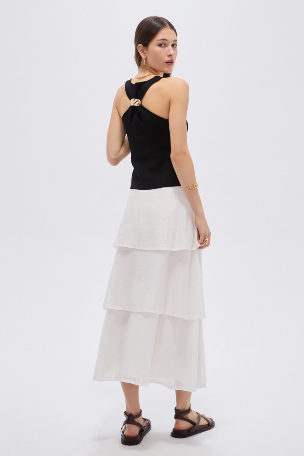 Falda Pexlon Marfil / Off White