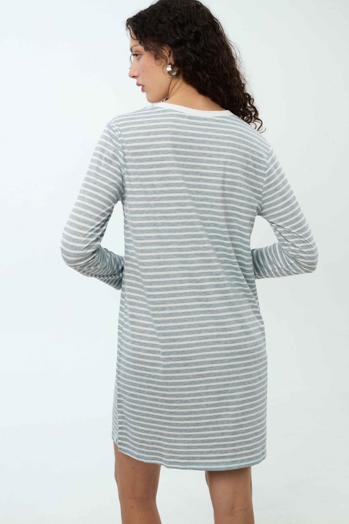 Camisón Andy Blanco/Gris