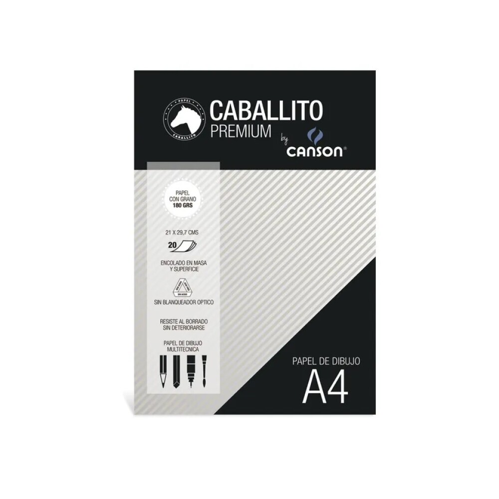 Block Escolar Canson A4 – 20 Hojas 180?g BLOCKESCOLAR CANSON 20 HOJ. 180 GRS. A4