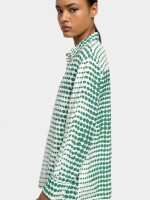 Camisa Fluida Con Estampado verde