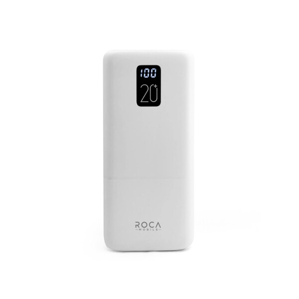 Power bank LCD 20.000 mAh color blanco Power Bank Lcd 20.000 Mah Color Blanco