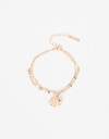 Pulseras Flexibles Lucky charm Pulsera Beads Y Elefante Lucky - Dorado