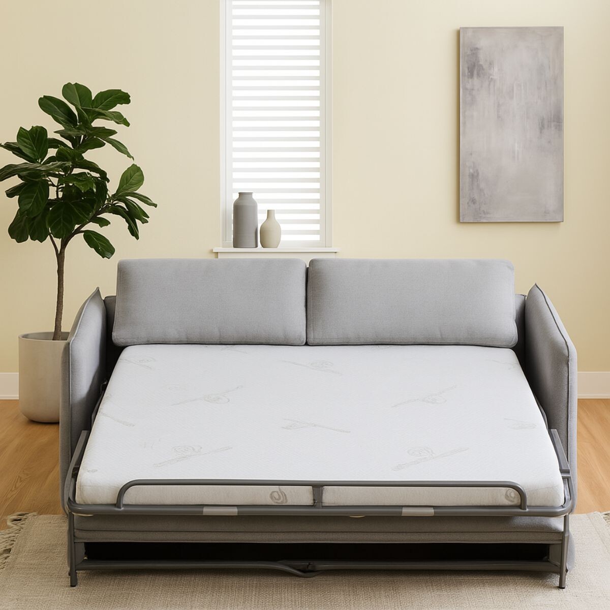 Sofá Cama FUNKO gris 2 CUERPOS 