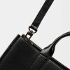 Cartera de mano Capri en cuero vegetal liso Negro