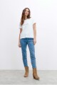 Remera estampada texto blanco