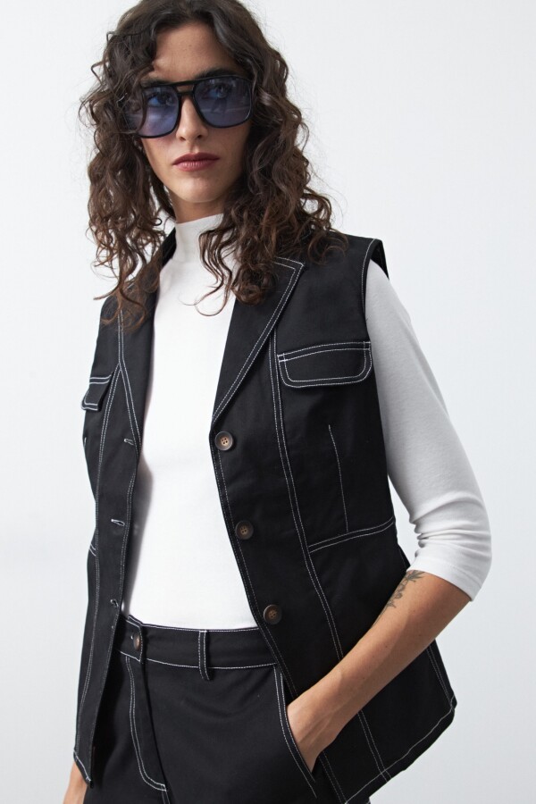 CHALECO BERTA Negro