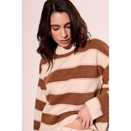 Sweater Rayado Camel