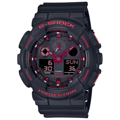 Reloj Análogo/Digital Casio G-Shock GA-100BNR Super Resistente Rojo