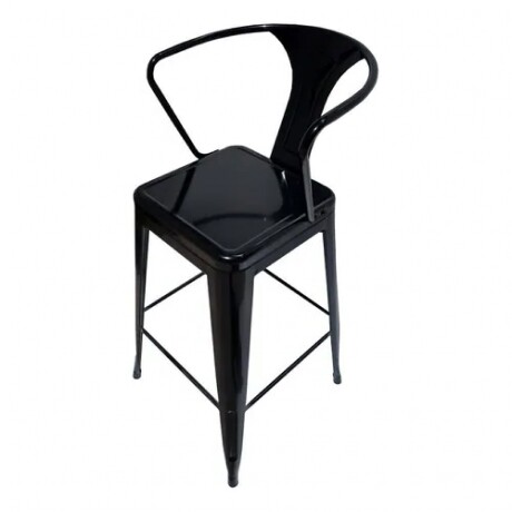 SILLA TOLIX METALICA CON POSABRAZOS Silla Tolix Metálica Con Posabrazos Negra