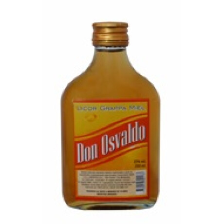 BEBIDA GRAPPAMIEL DON OSVALDO PETACA 200ML. BEBIDA GRAPPAMIEL DON OSVALDO PETACA 200ML.
