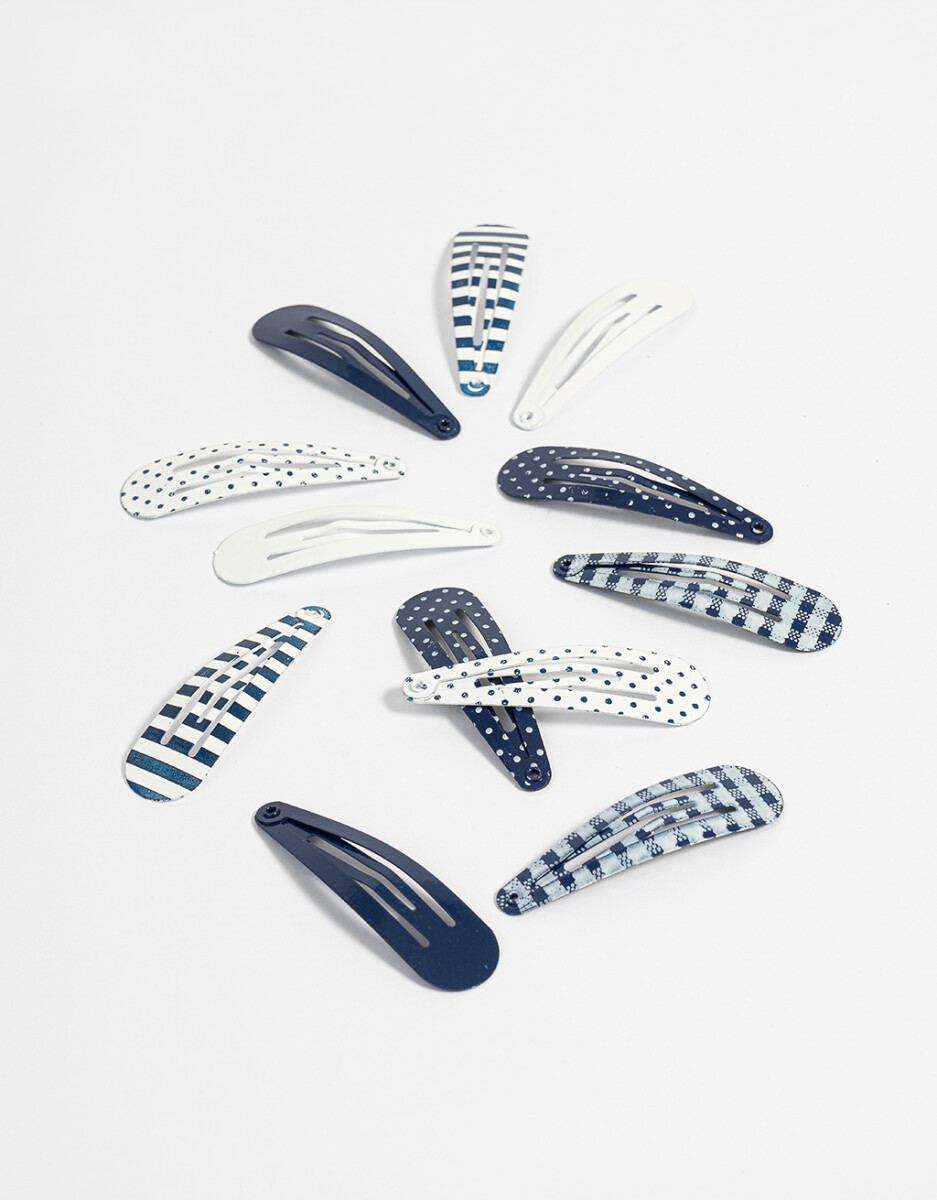 Set De Hebillas Monocromáticas 