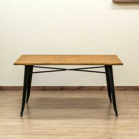 MESA TOLIX RECTANGULAR 120X70 Mesa De Comedor Rectangular Tolix 120x70 CM Negra