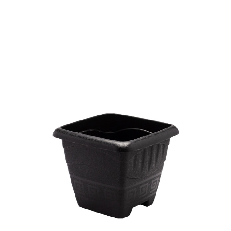 MACETA CUADRADA 6 LITROS NEGRA REF 0291 NEGRO
