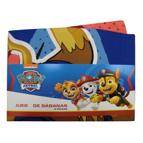 Juego de Sábanas Paw Patrol Infantil 1 plaza Paw Patrol Azul