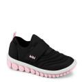 Championes de Niños Bibi Roller con velcro Negro - Rosado
