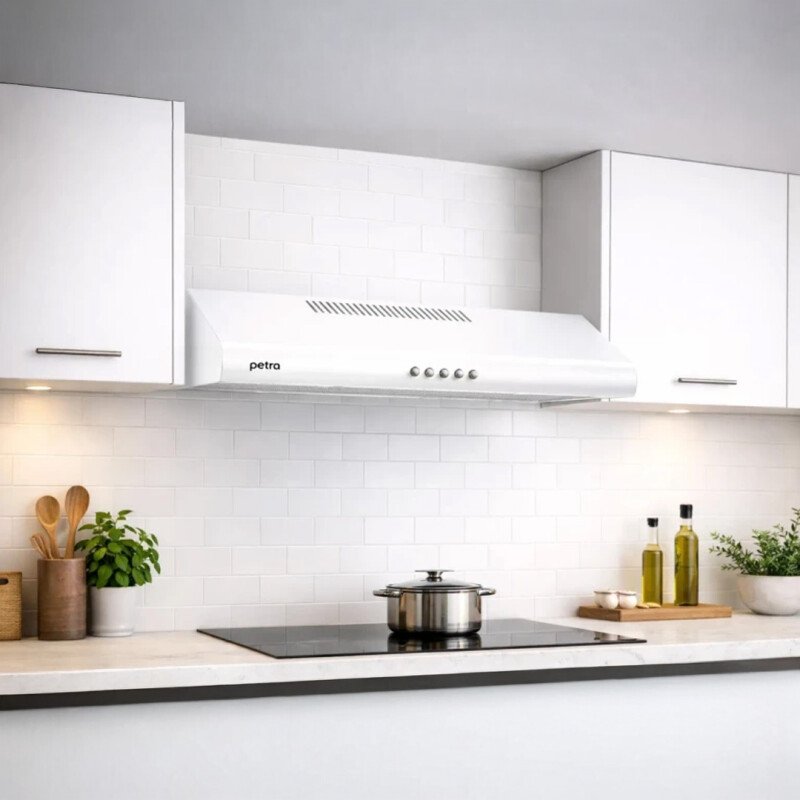 Purificador Extractor De Cocina Petra 60cm Filtro De Carbón Blanco Purificador Extractor De Cocina Petra 60cm Filtro De Carbón Blanco