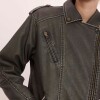Campera Worn Biker Marron