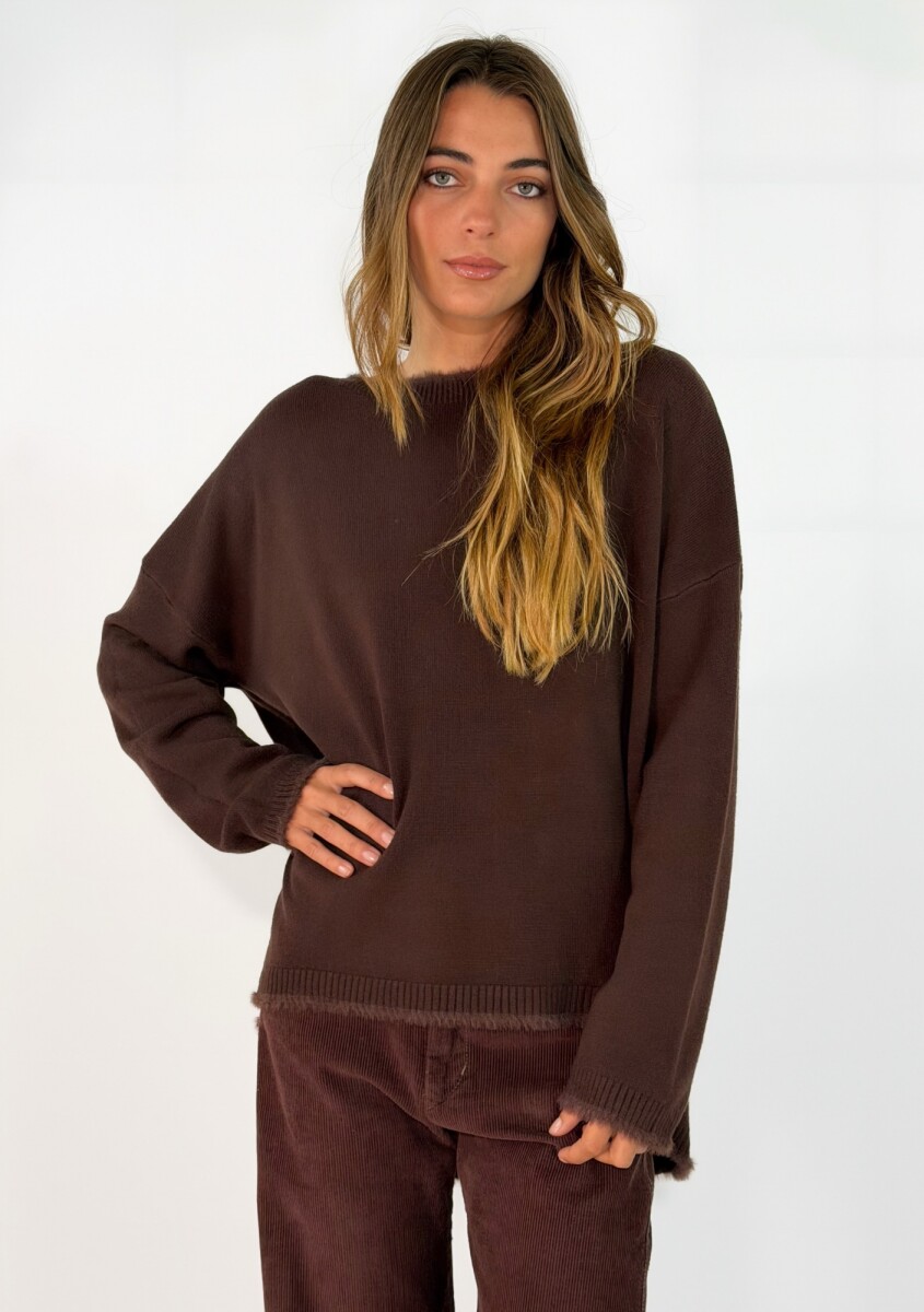 SWEATER EIRA - CHOCOLATE 