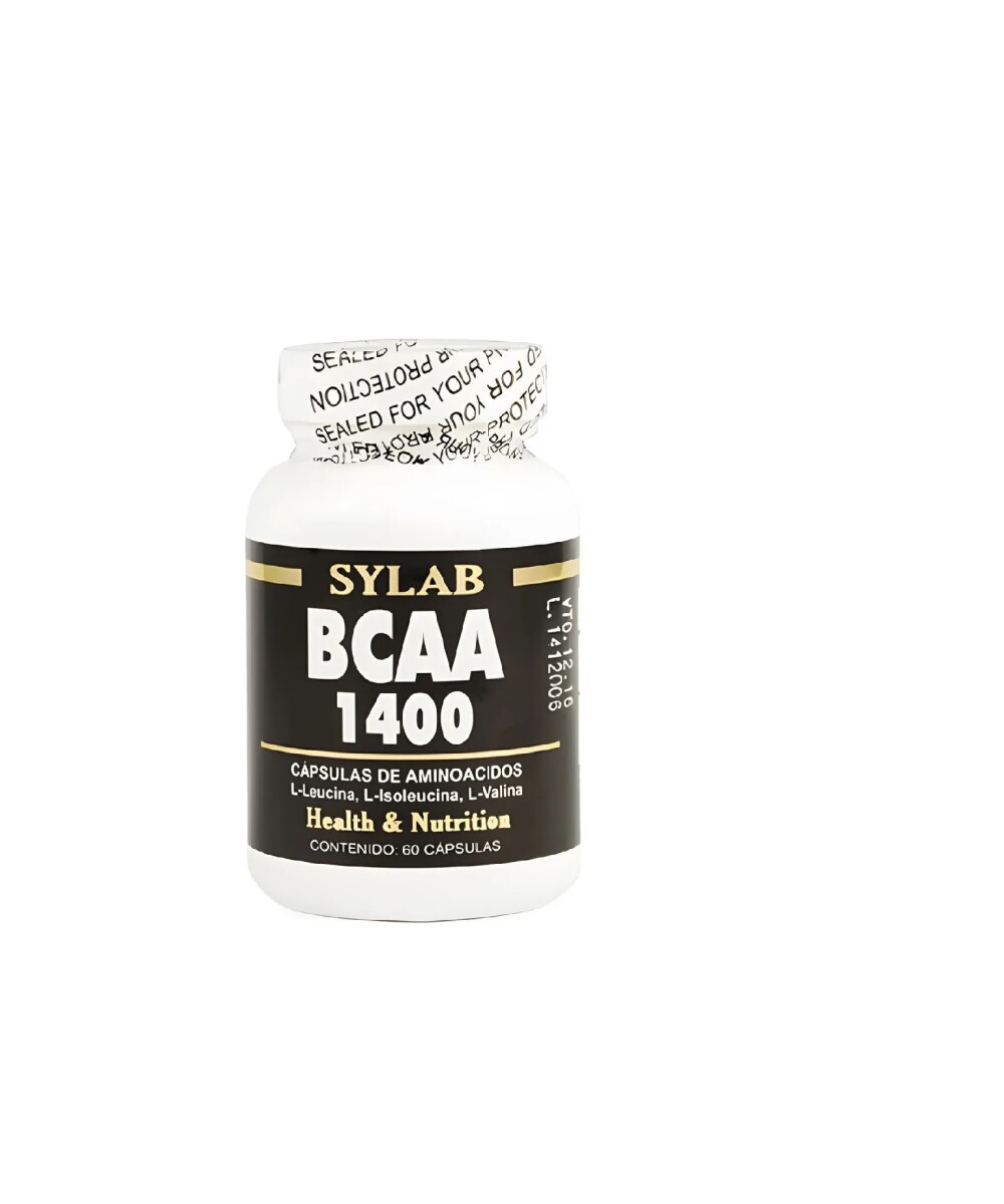 BCAA 1400 SYLAB 60 Caps Aminoácidos 