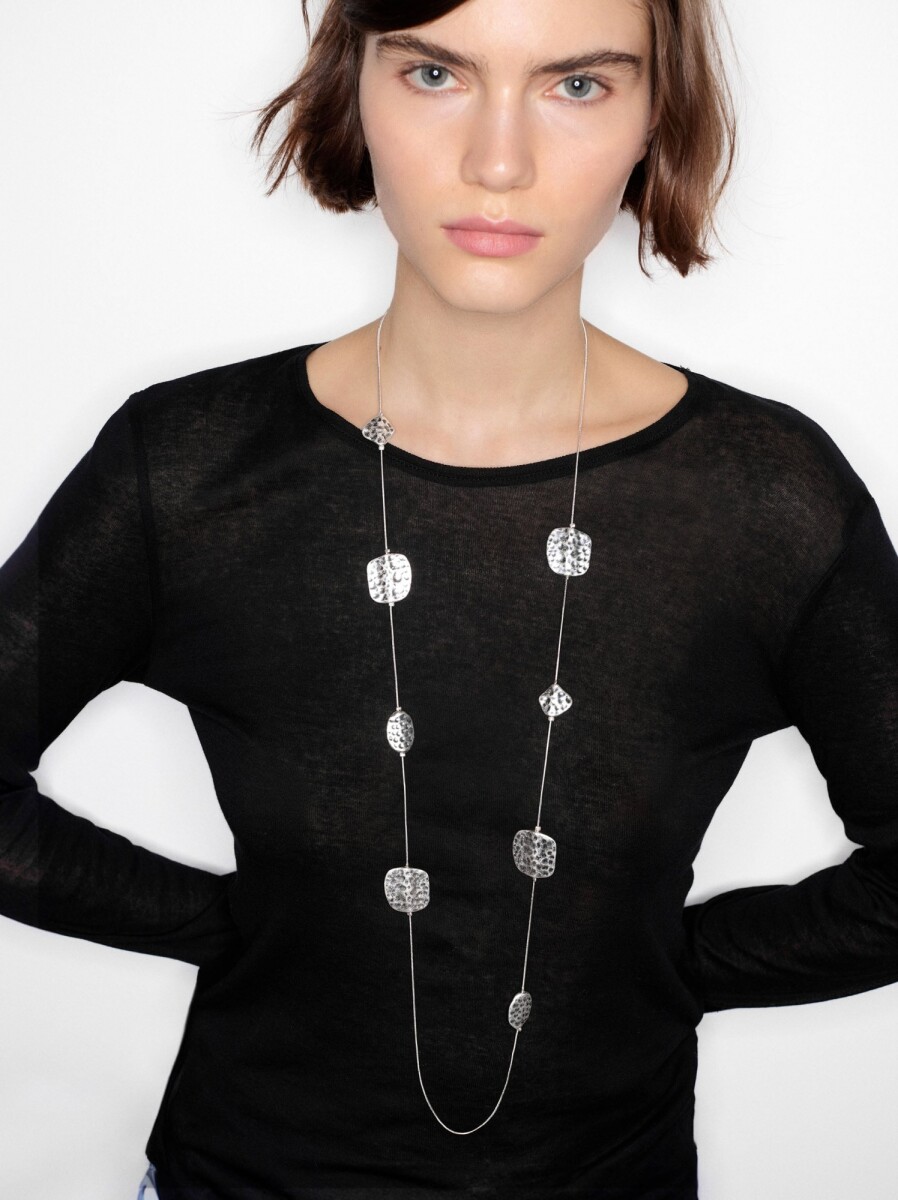 Collar Largo Dorado - plateado 