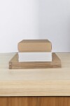 Pack x 20 unid - caja 08 20x30x9 cm eco REVERSIBLE BLANCO – MADERA