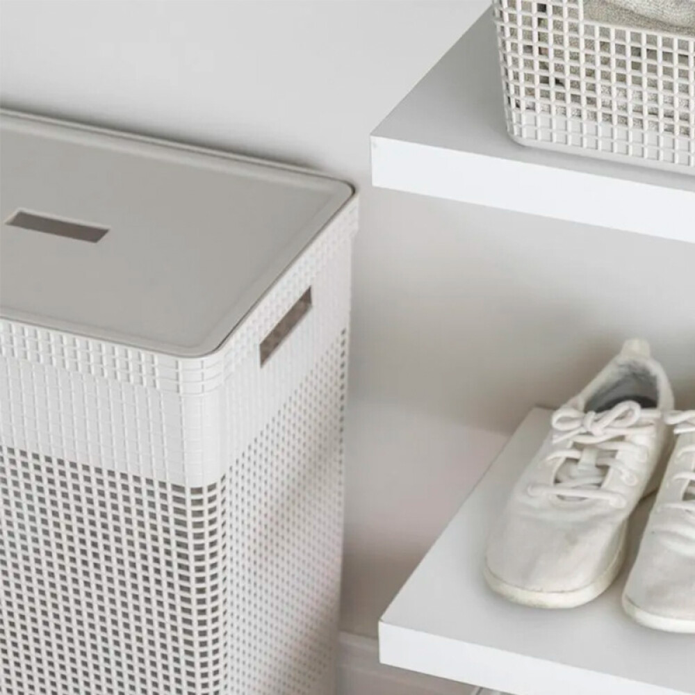 Organizador Alto l Tapa Plástico Blanco