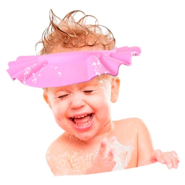 Gorro Gorra Capita Visera Protectora Bañito Baño Bebé Niños Variante Color Rosa