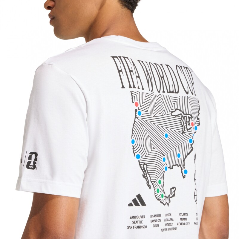 Remera Graphic Map Copa Mundial de la FIFA 26 adidas White