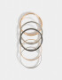 Pulseras Rígidas Sets Mix plaiting Set De Pulseras Rígidas Mixplating - Combinacion Bicolor
