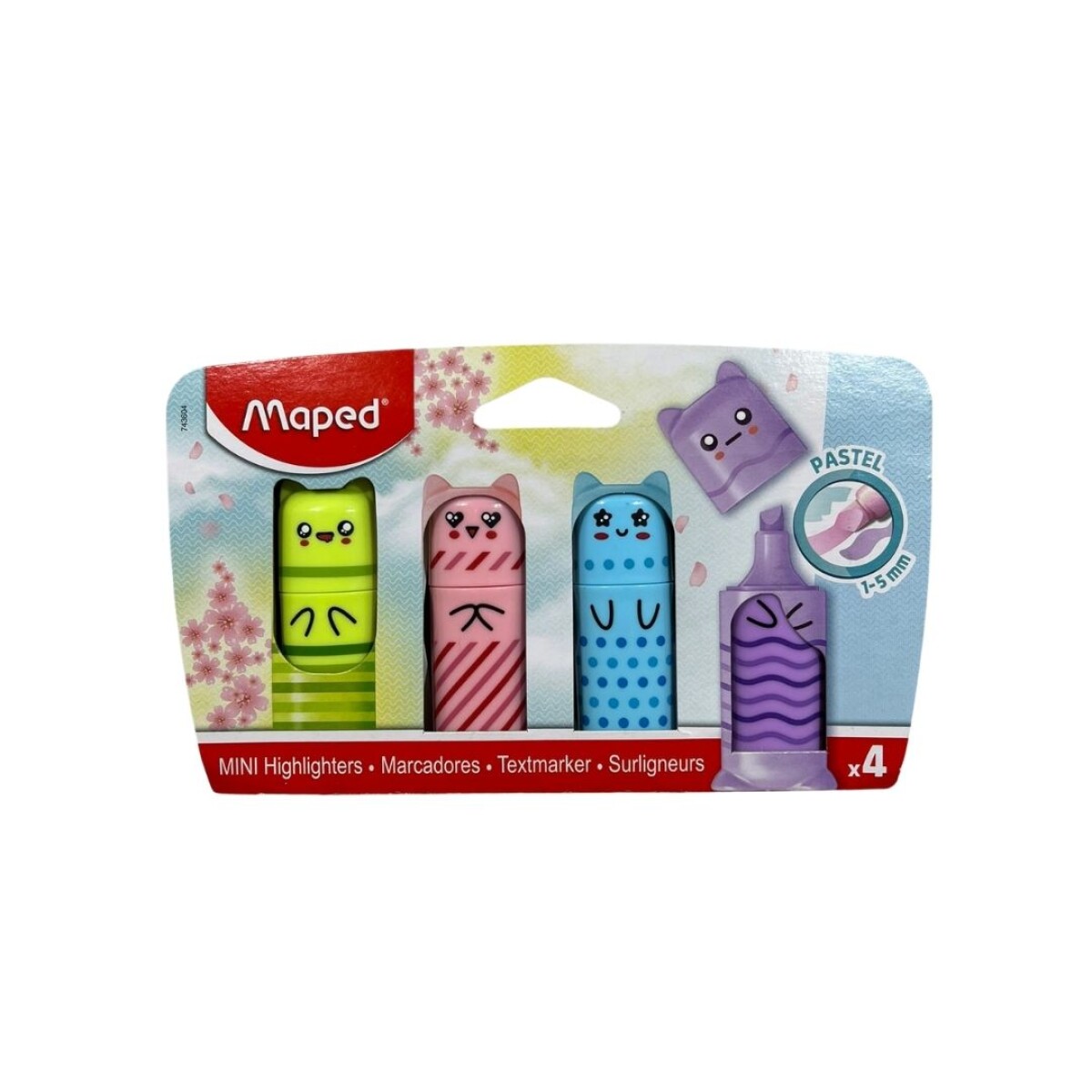Resaltadores Pocket Mini Pastel Maped x4 