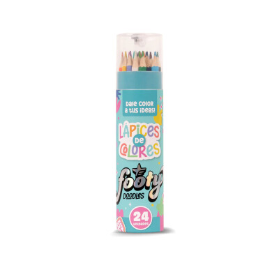Lapices de colores 24 colores Footy Lapices de colores 24 colores Footy