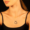 Colgante con cadena Freesia de plata 925 con un brillante Colgante con cadena Freesia de plata 925 con un brillante