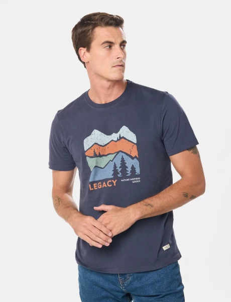 REMERA ESTAMPADA Azul