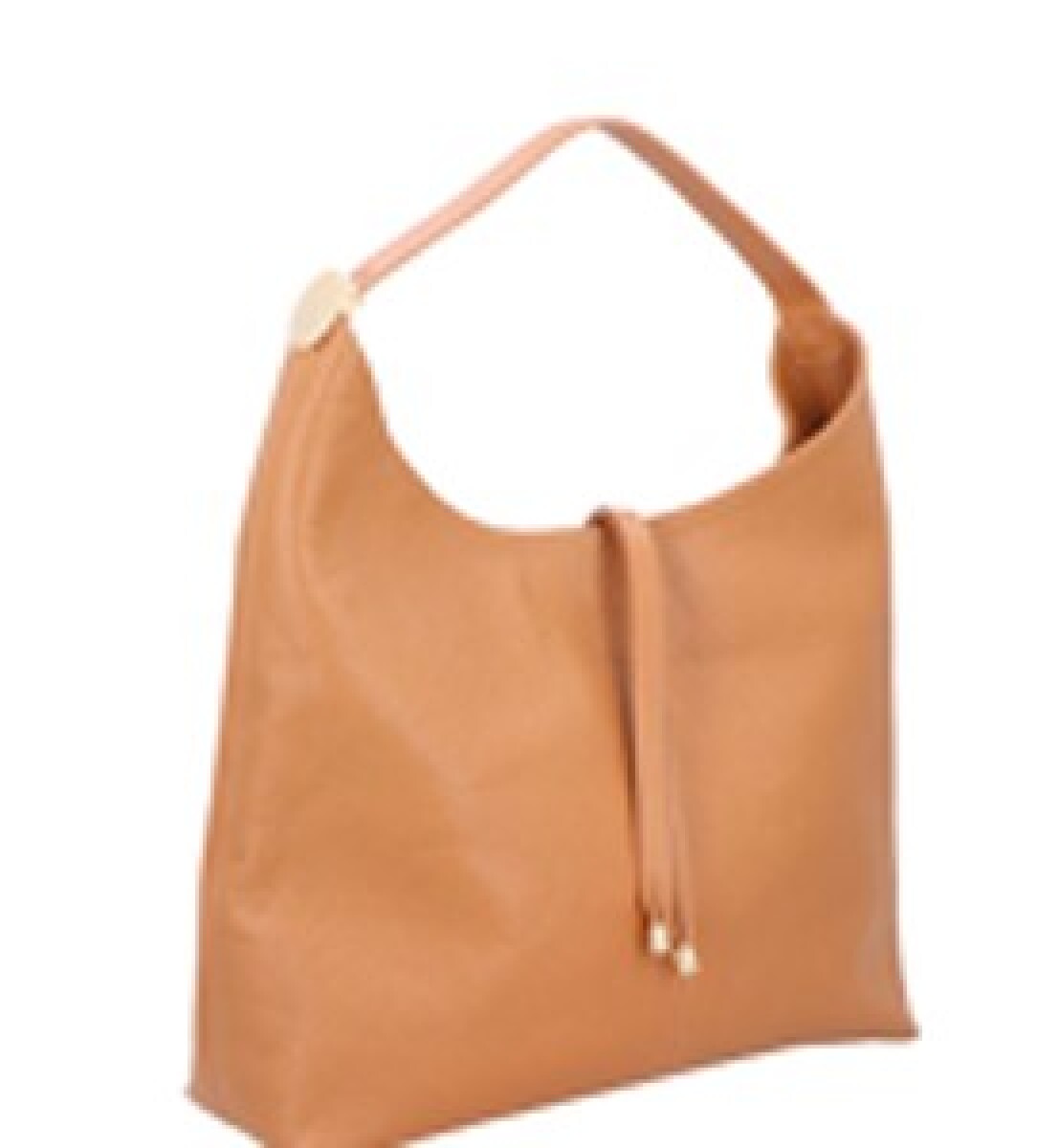 Cartera grande de gamuza Lina - Caramelo 