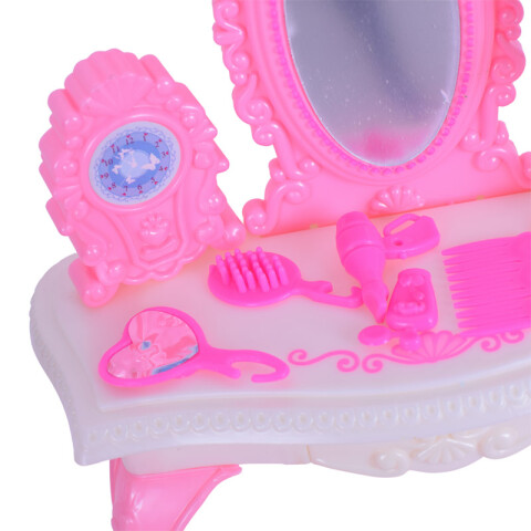 OUTLET Muñeca con Aparador,silla y accesorios 36*25 cm Outlet Muñeca Con Aparador,silla Y Accesorios 36*25 Cm