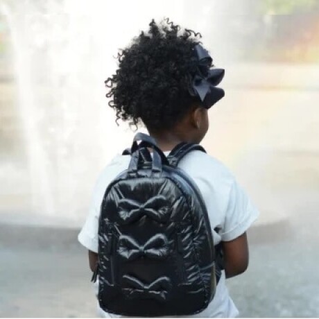 Mochila infantil mini Bows negra