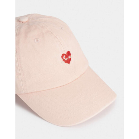 Gorra Canvas Bordada Rosa Viejo