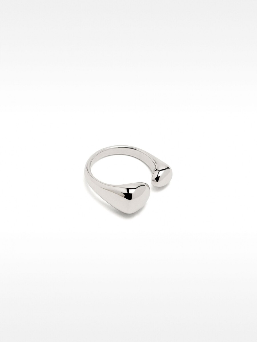 Anillo Abierto - Acero Inoxidable plateado