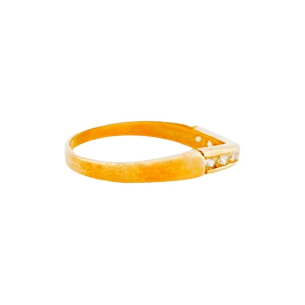Anillo-Oro bajo-Piedra zirconia-AN8006 conpiedra