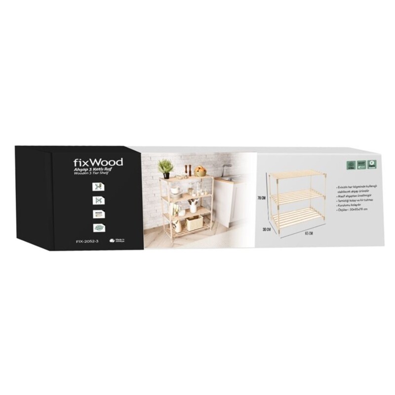 Zapatera Estantería 3 Niveles Madera Pp Natural Zapatera Estantería 3 Niveles Madera Pp Natural