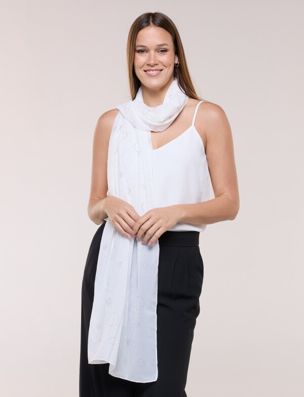 Pashmina Brillos BLANCO