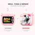 Cámara Infantil Instantánea Gatito con Doble Lente y Selfie ROSA