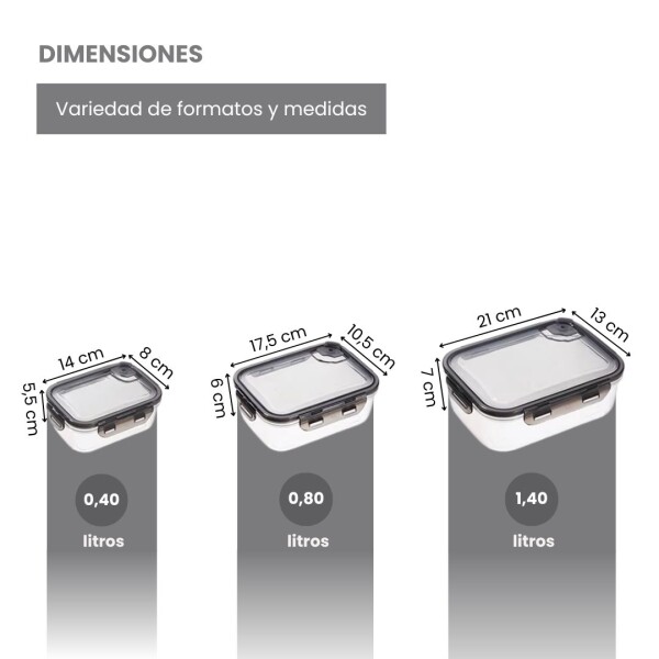 Juego De 3 Recipientes Aptos Heladera Microondas Contenedores Frascos Hermeticos Set Imback Juego De 3 Recipientes Aptos Heladera Microondas Contenedores Frascos Hermeticos Set Imback